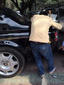 勞斯萊斯幻影汽車凹坑修復